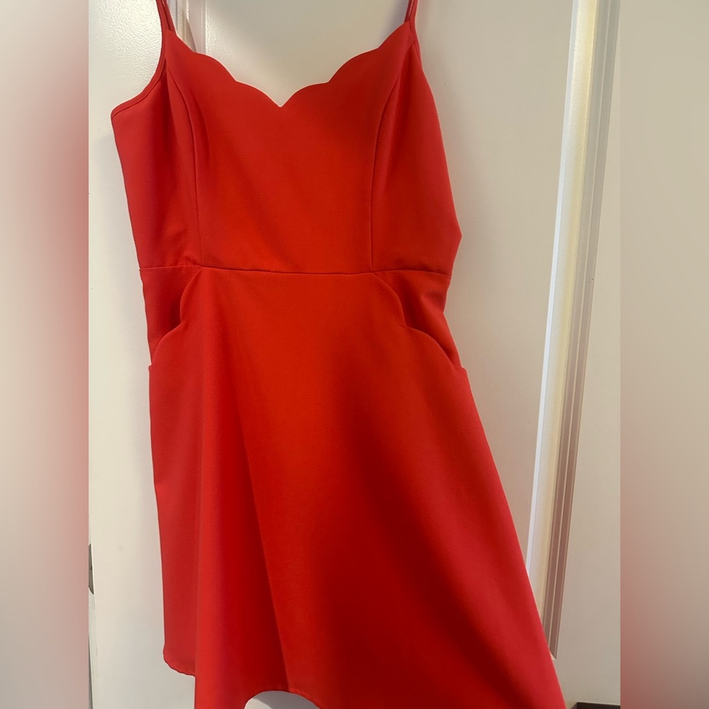 Cute scalloped neckline dress